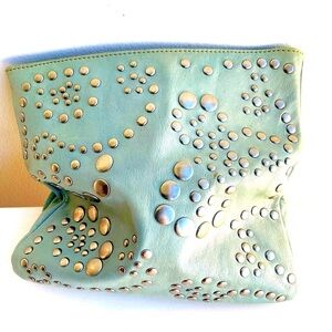 Arden B studded clutch handbag